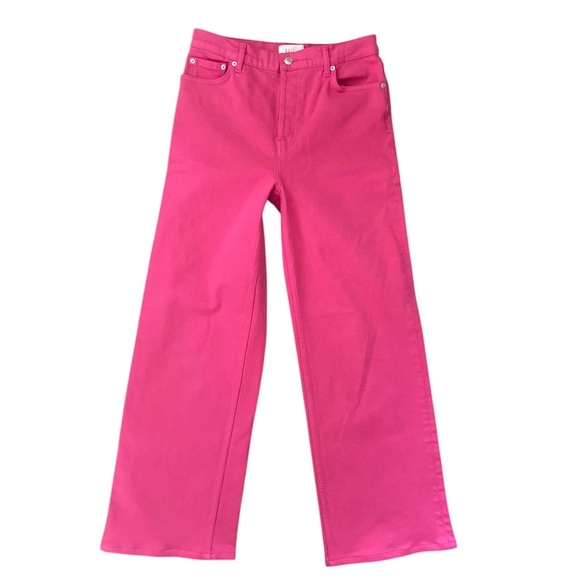 Rails The Getty High Rise Wide Leg Jeans in Hibiscus Pink Revolve Style - Picture 3 of 11